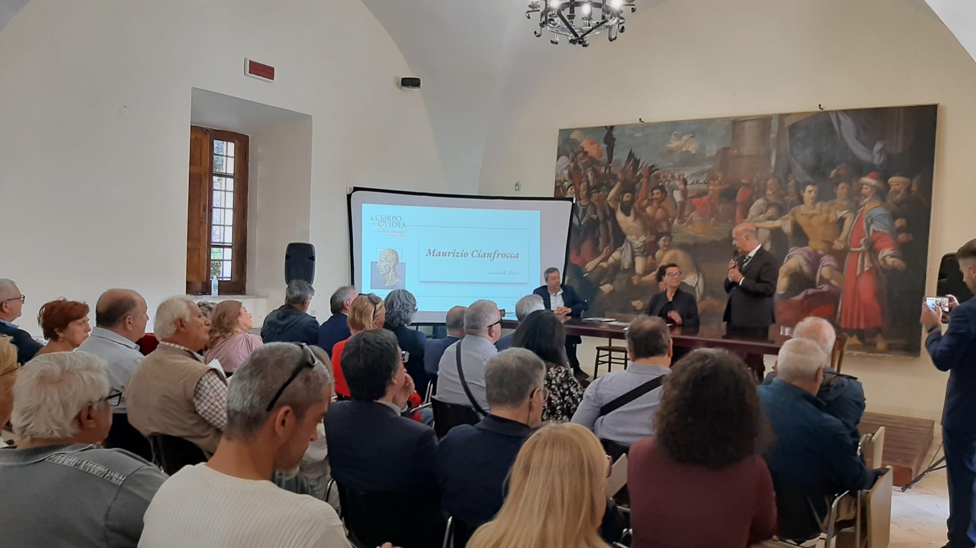 Il giorno dell'inaugurazione, alla Certosa di Trisulti