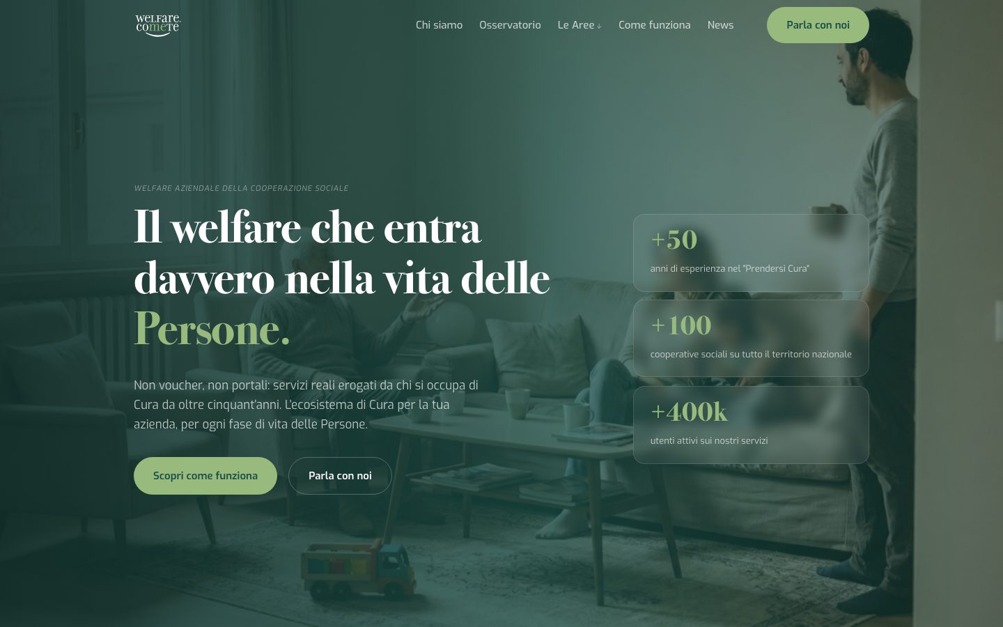 La home: il welfare raccontato dal lato di chi lo riceve